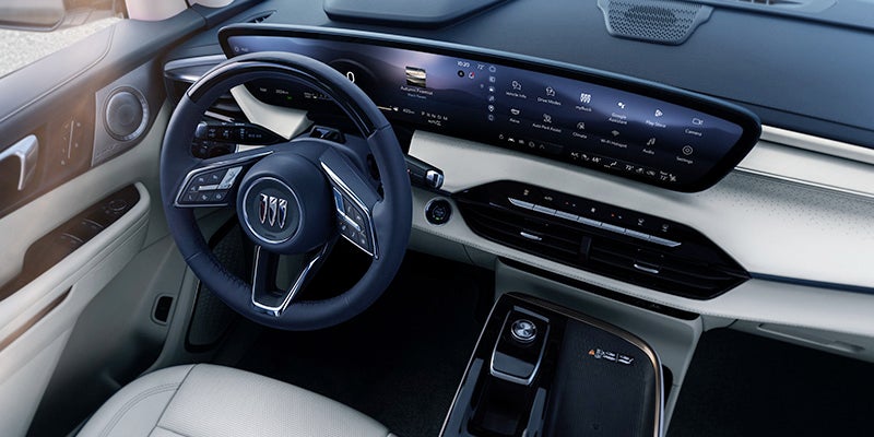 James Wood Motors Decatur in Decatur TX interior shot of a Buick Enclave dashboard