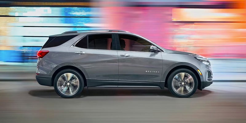 Silver Chevrolet Equinox side view
